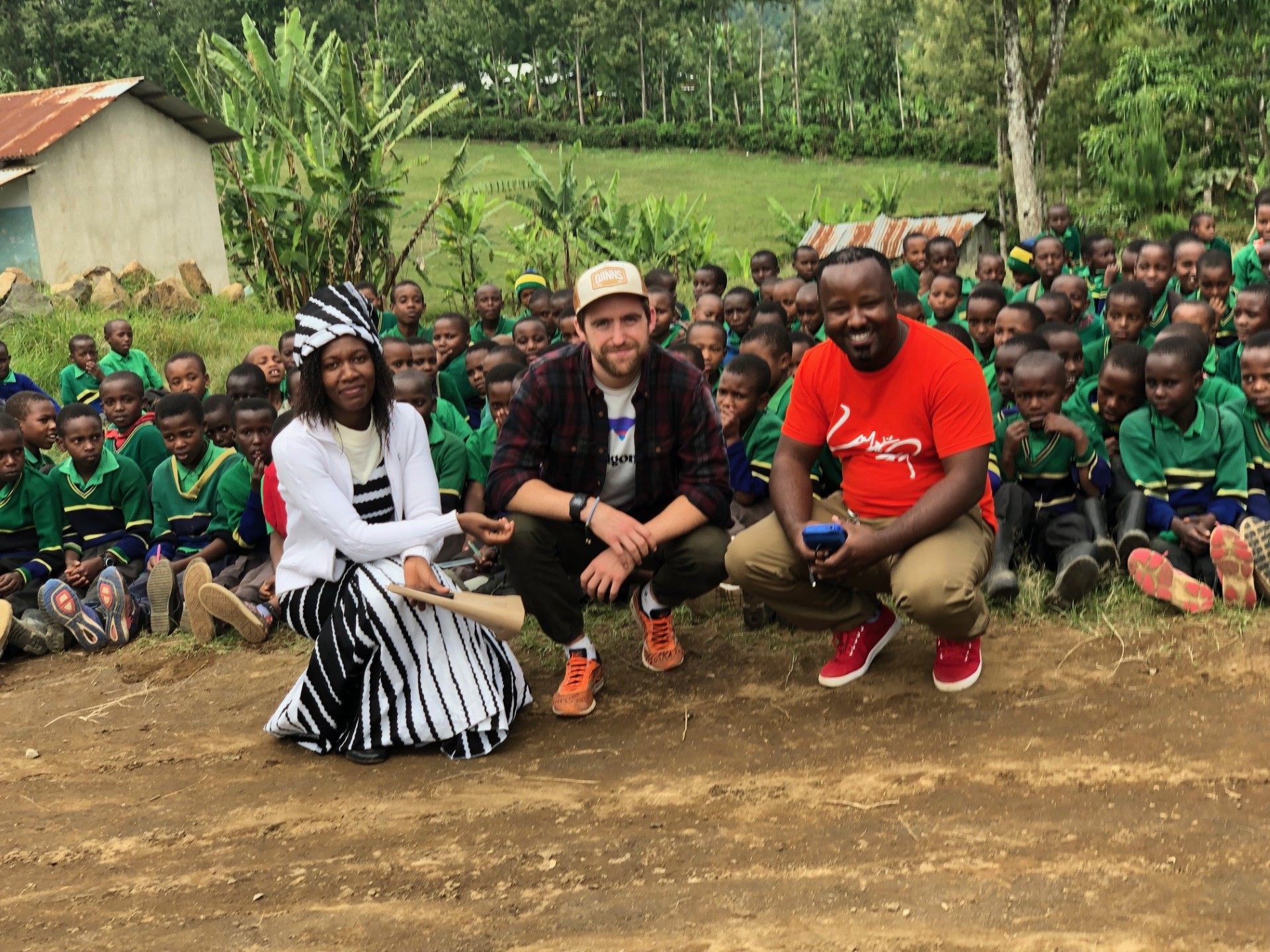 From left: Joyce Nassary from Tanzania. She has received teacher training from Gullingsrud Children Center and works as a teacher at one of the schools. Erick Lazaro Urassa – local resource in Moshi, Tanzania. Jonas S. Gullingsrud – founder of GCC.